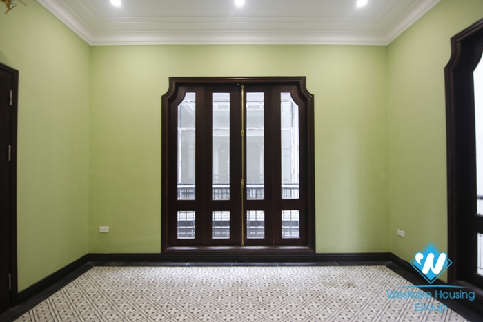 The newly renovated villa for rent in Hoan Kiem is suitable for living, business or office